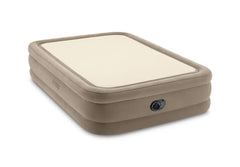 20" Queen Dura-Beam® Deluxe Thermalux Air Mattress with Built-In Electric Pump - Tan