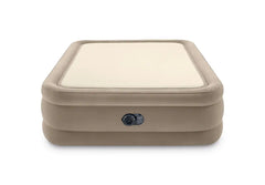 20" Queen Dura-Beam® Deluxe Thermalux Air Mattress with Built-In Electric Pump - Tan