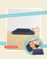 10in King Dura-Beam® Standard Downy Air Mattress Bundle with 2 Free Pillows
