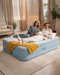 Dura-Beam® Deluxe Premium Comfort Air Mattress 18" Queen with Built-In Electric Pump